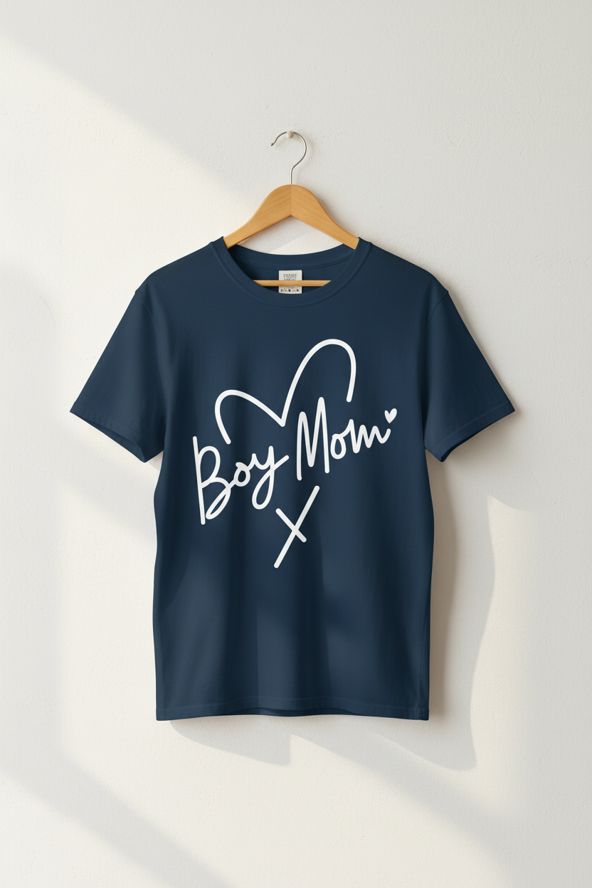 Boy Mom Script Graphic Tee