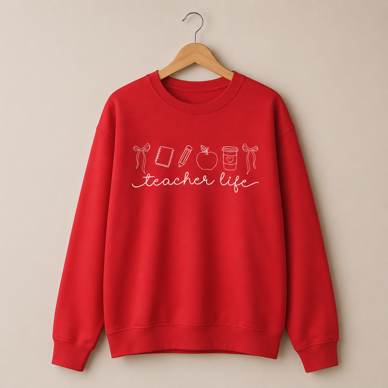 Teacher Life Crewneck Sweatshirt