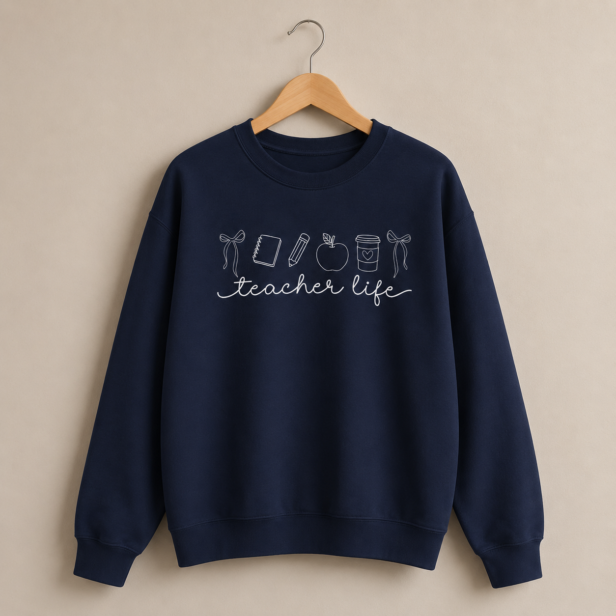 Teacher Life Crewneck Sweatshirt