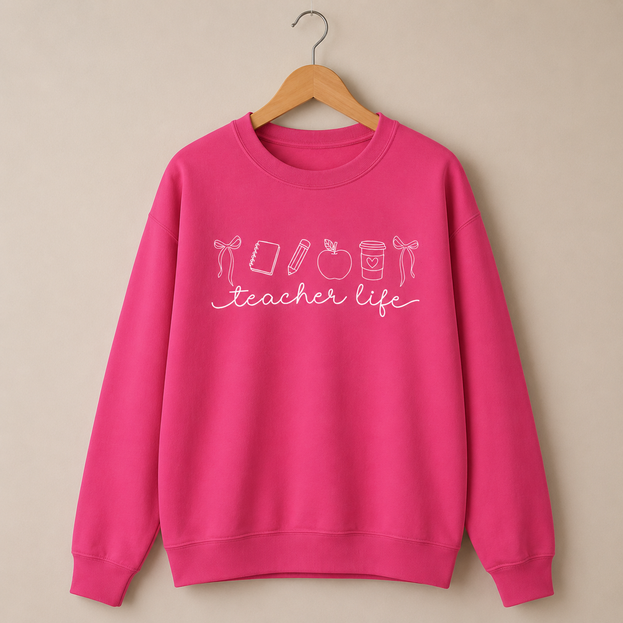 Teacher Life Crewneck Sweatshirt