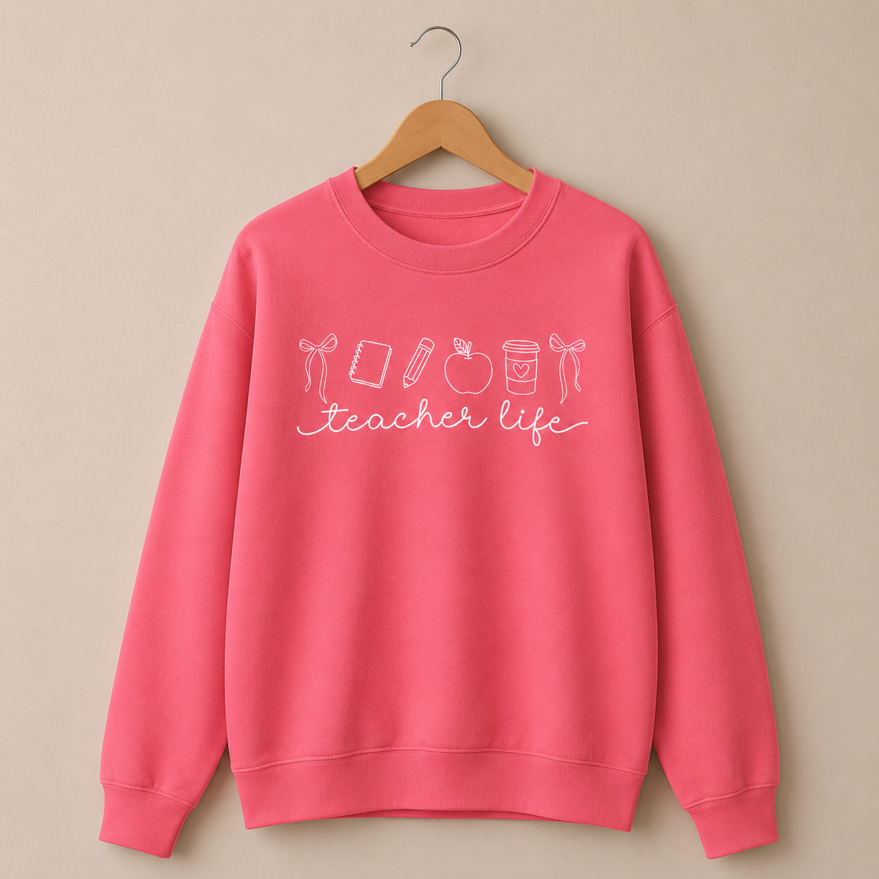 Teacher Life Crewneck Sweatshirt