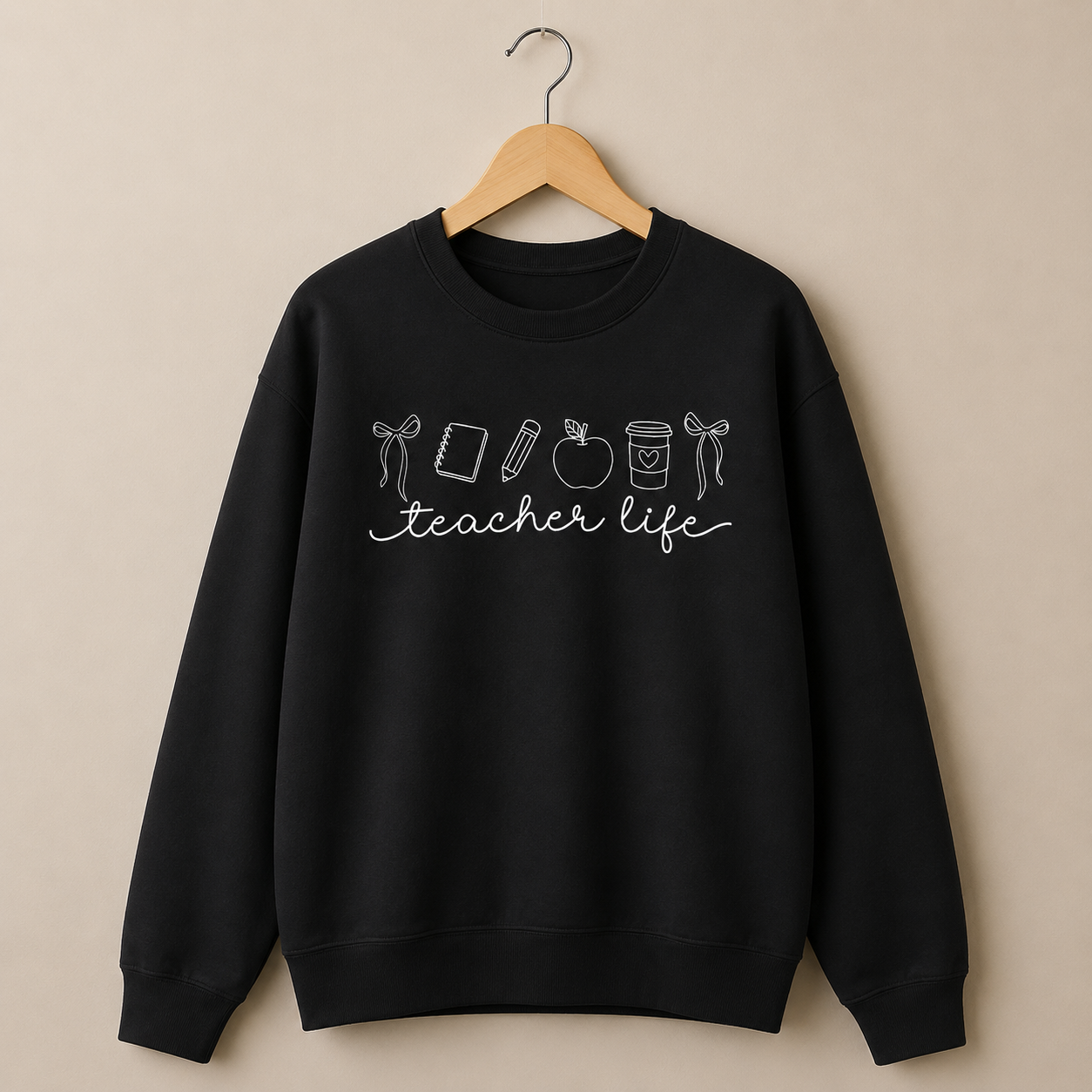 Teacher Life Crewneck Sweatshirt