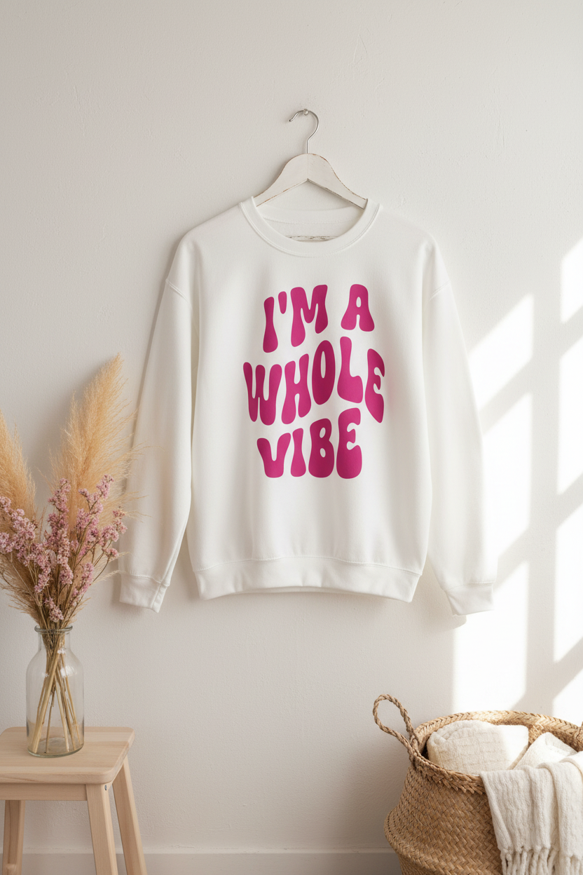 I’m a Whole Vibe Crewneck Sweatshirt