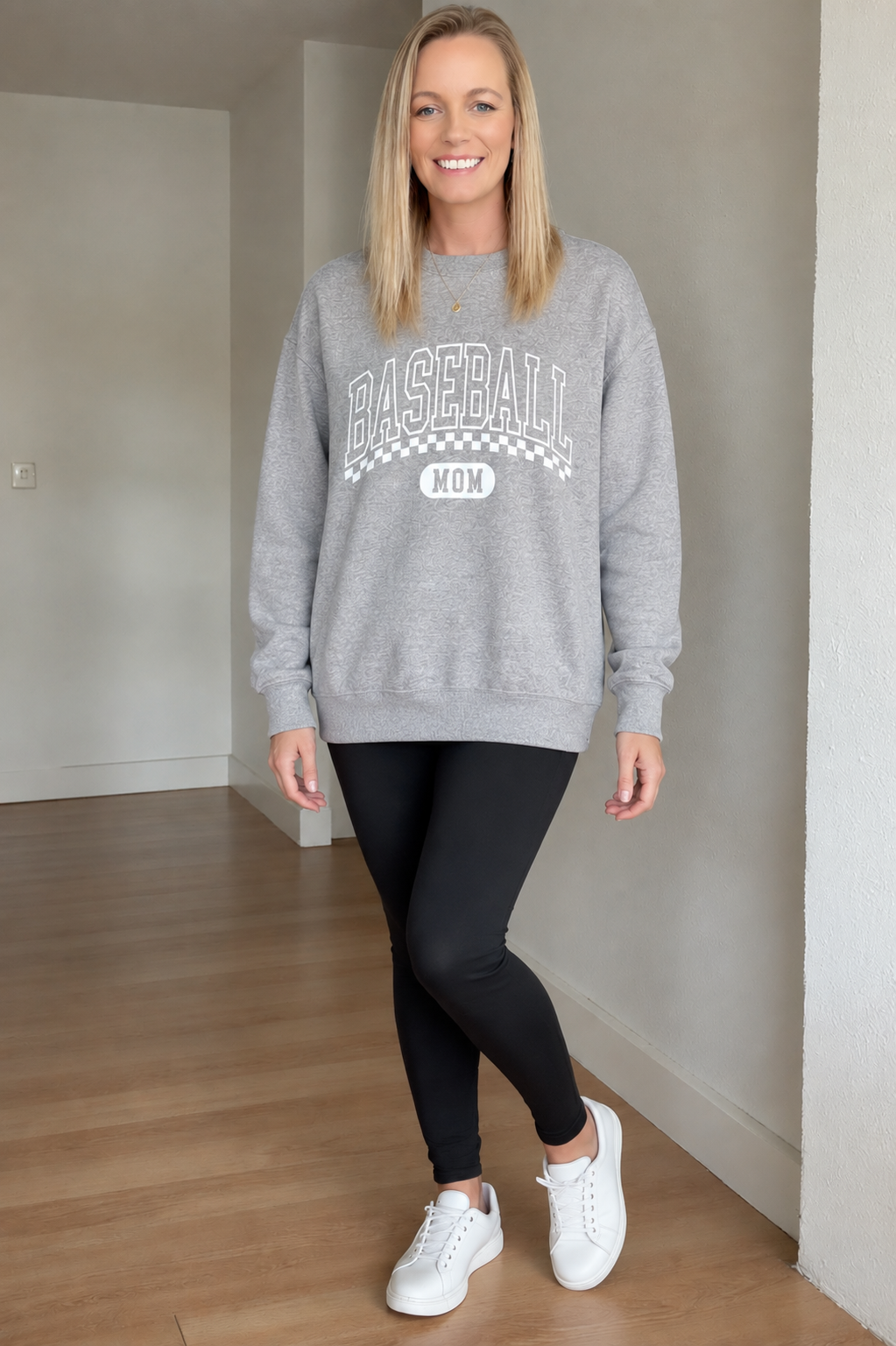 Baseball Mom Crewneck Sweatshirt