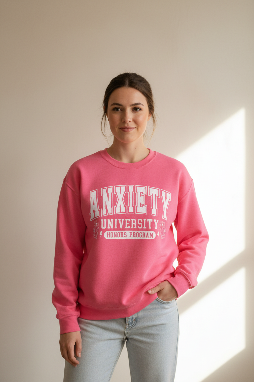 Anxiety University Crewneck Sweatshirt