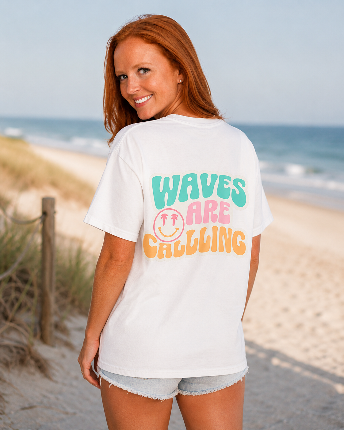 Waves Are Calling Graphic Tee