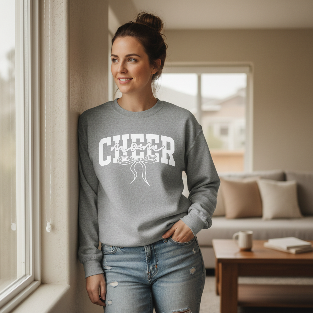 Cheer Mom Crewneck Sweatshirt