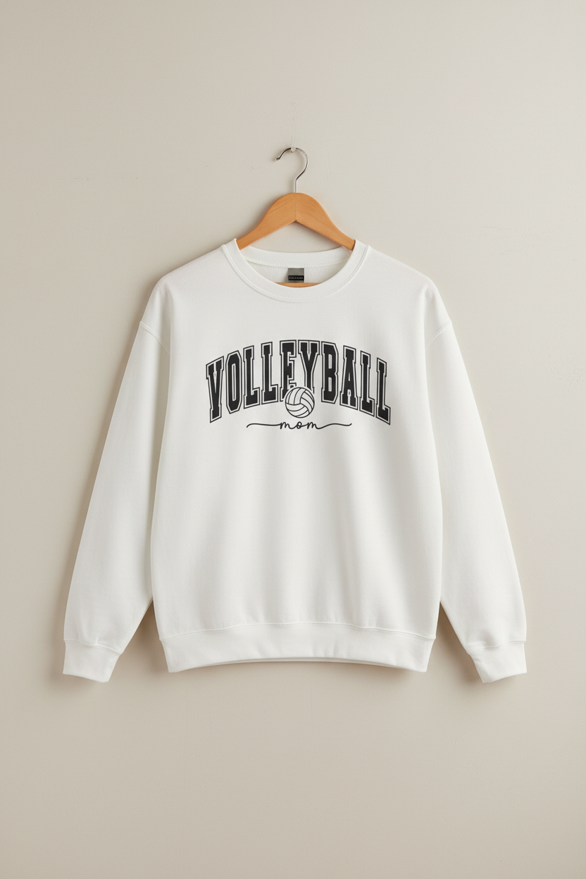 Volleyball Mom Crewneck Sweatshirt