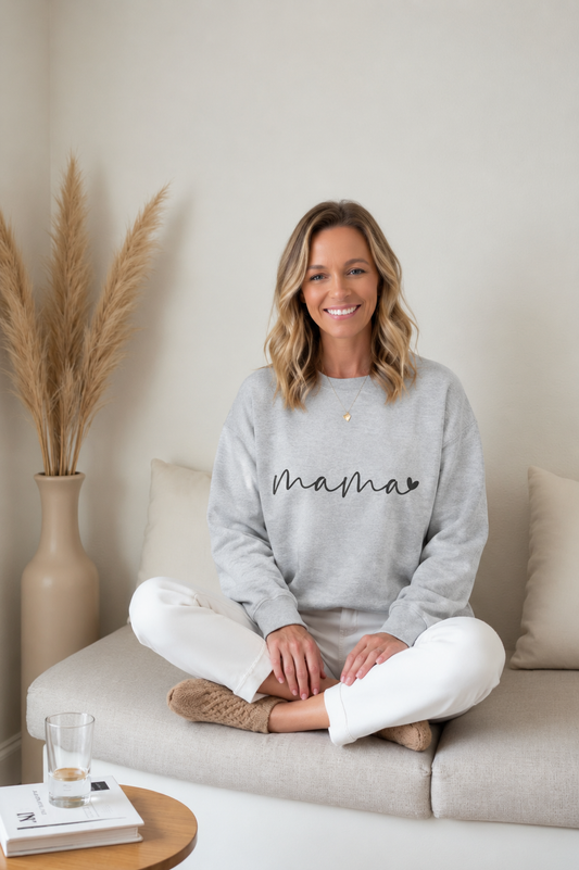 Mama Script Crewneck Sweatshirt