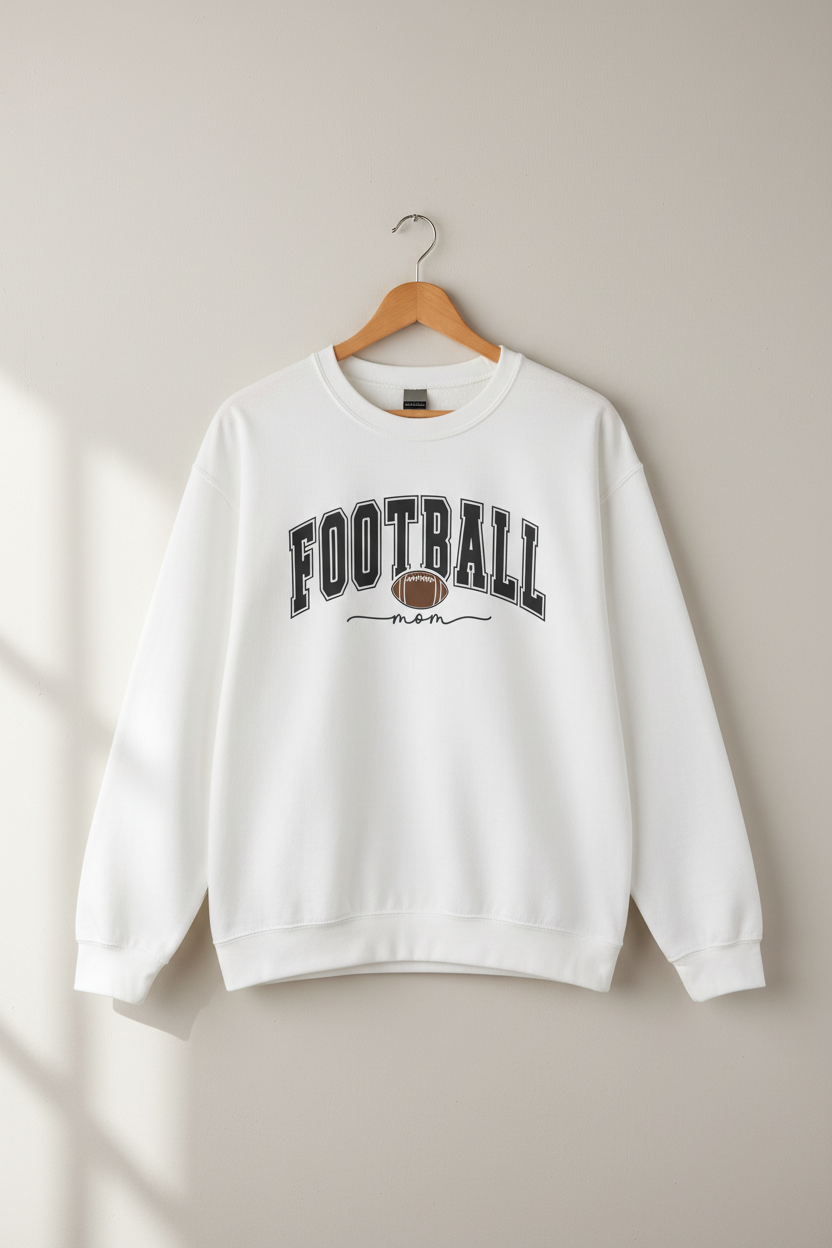 Football Mom Crewneck Sweatshirt