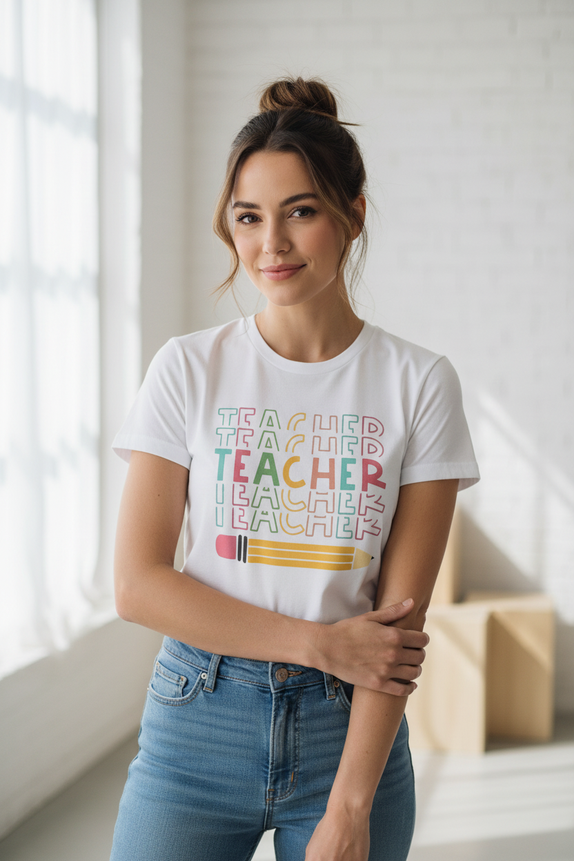 Retro Teacher Graphic Tee