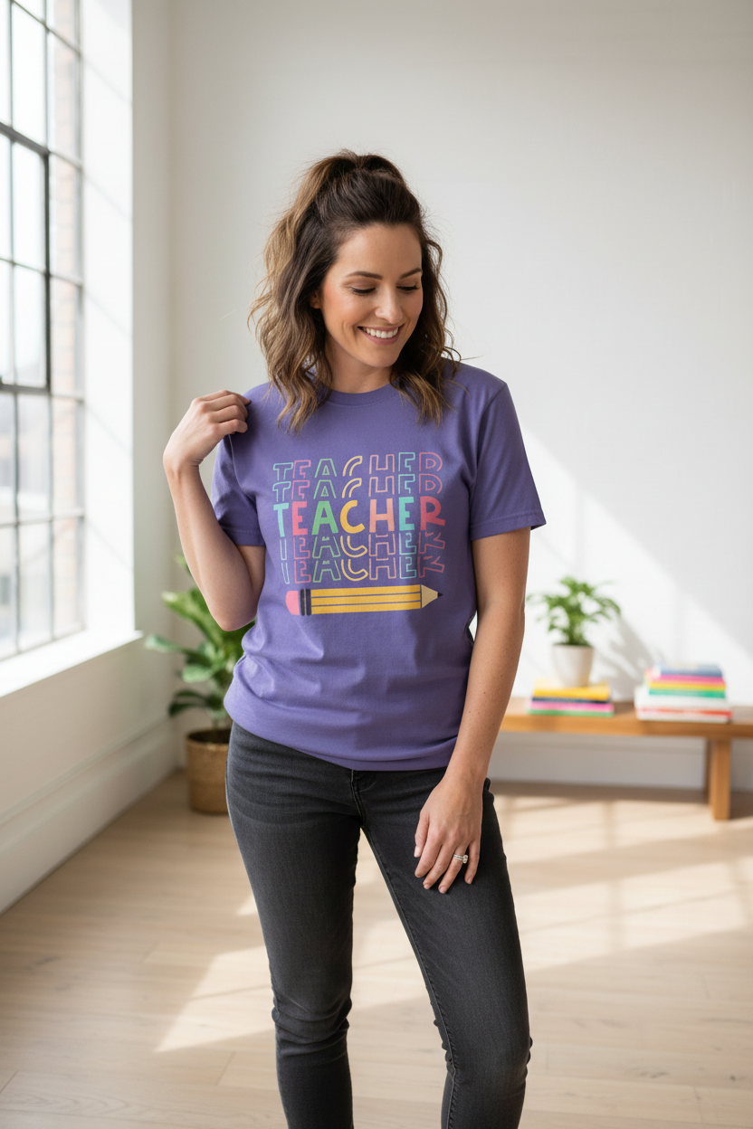 Retro Teacher Graphic Tee