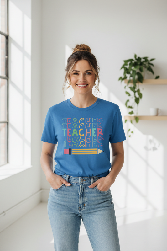 Retro Teacher Graphic Tee
