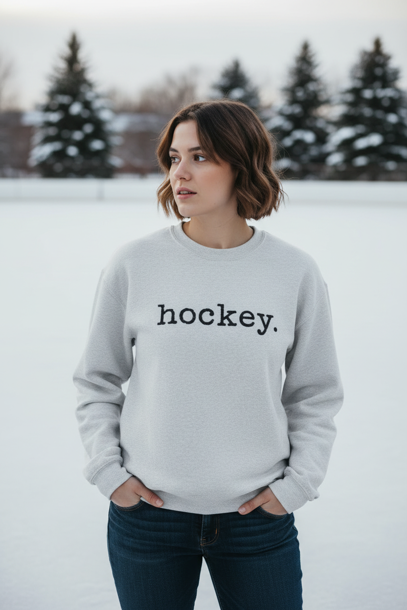 Hockey. Crewneck Sweatshirt