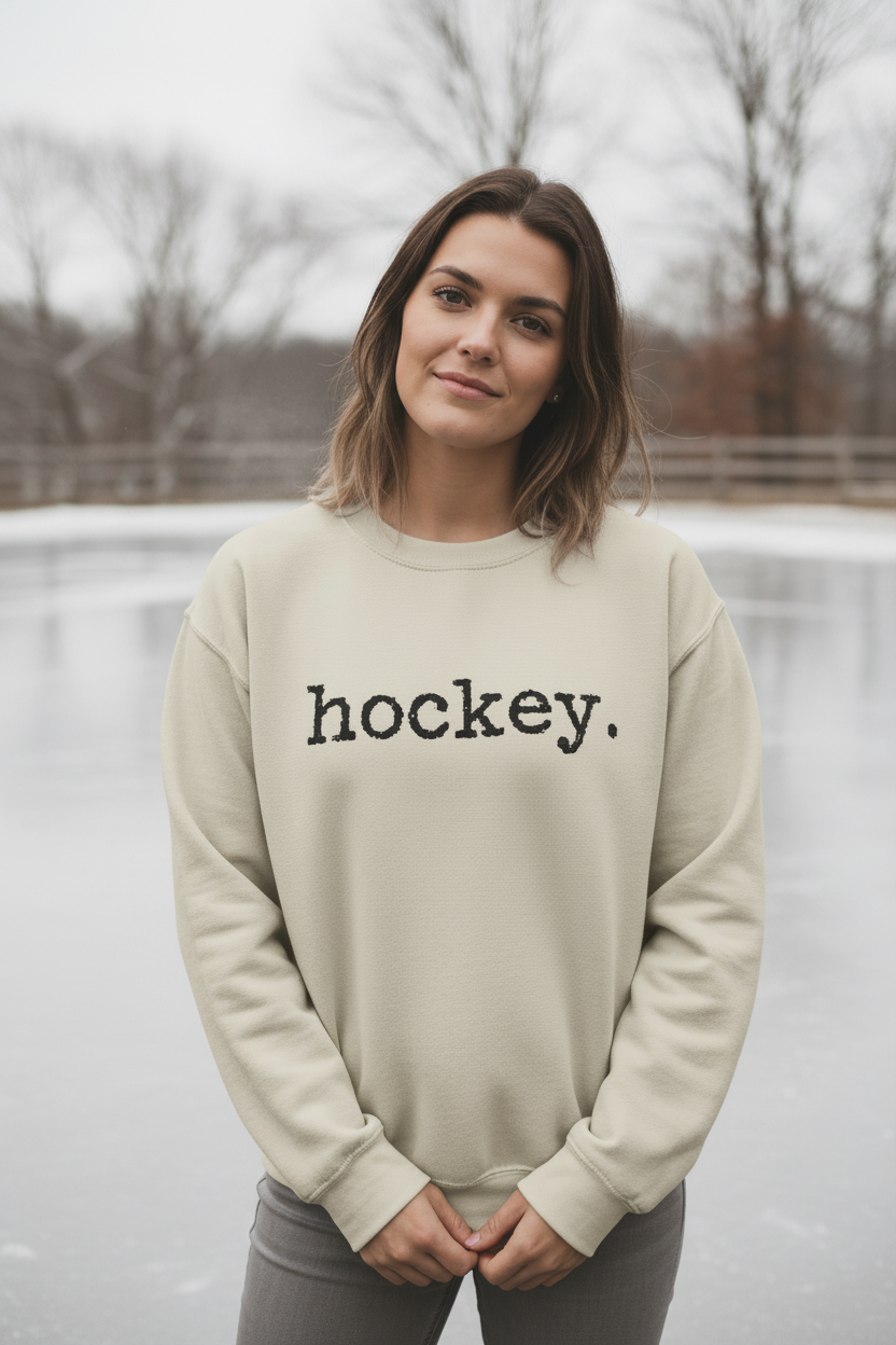 Hockey. Crewneck Sweatshirt