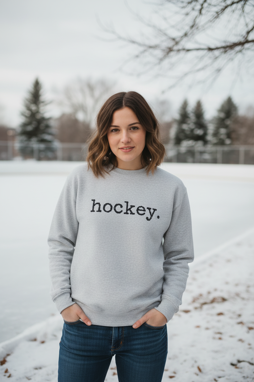 Hockey. Crewneck Sweatshirt
