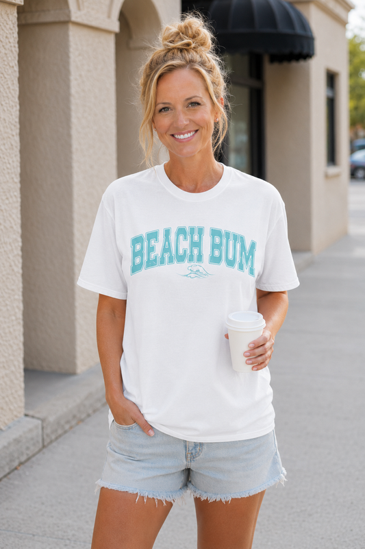 Beach Bum Waves Graphic Tee