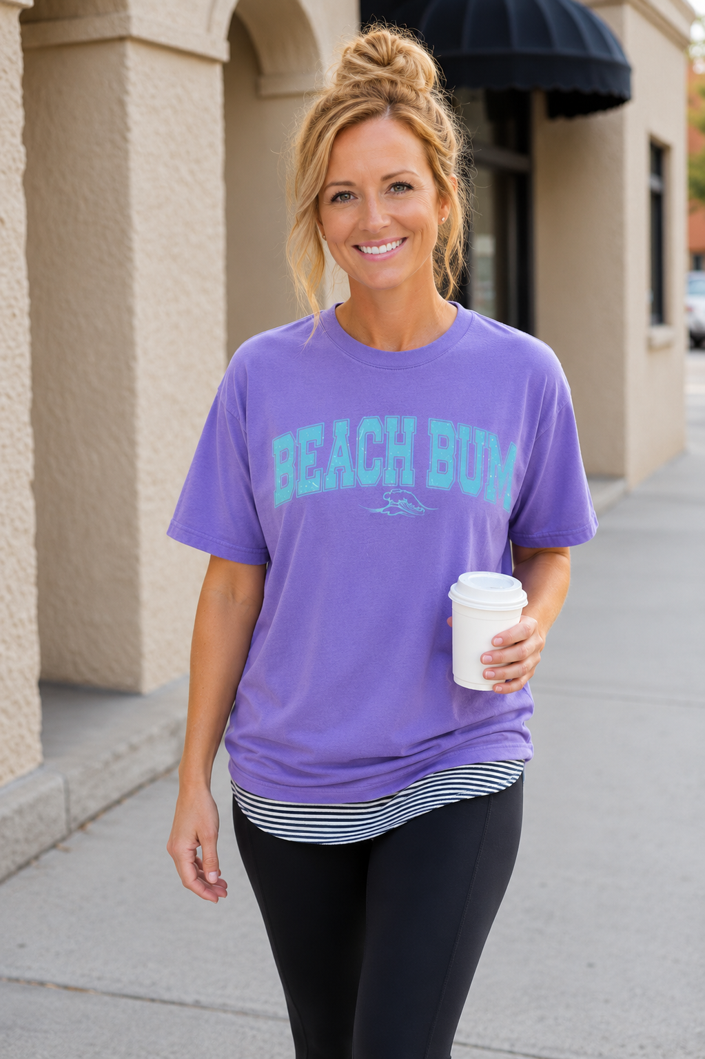 Beach Bum Waves Graphic Tee