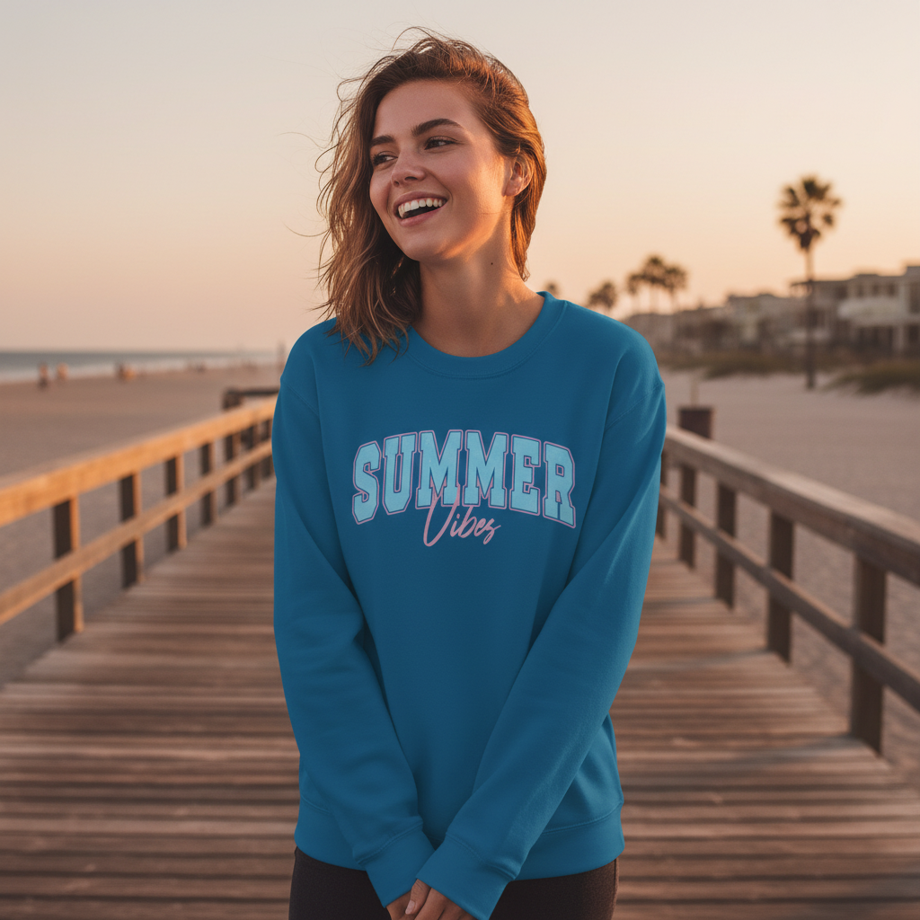 Summer Vibes Crewneck Sweatshirt
