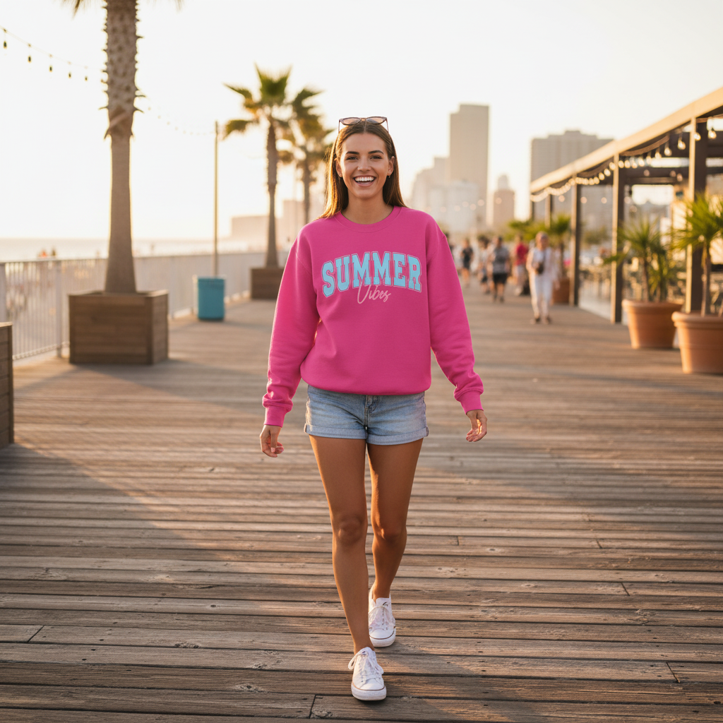 Summer Vibes Crewneck Sweatshirt
