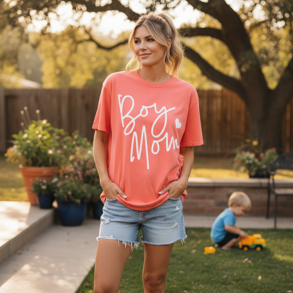 The Boy Mom Graphic Tee