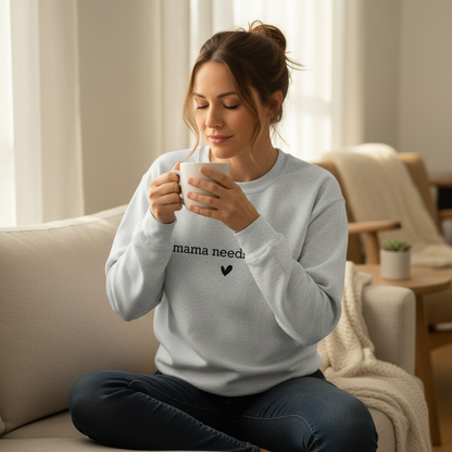 Mama Needs Coffee Crewneck Sweatshirt