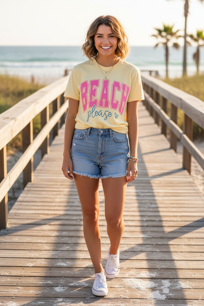Beach Please Graphic Tee