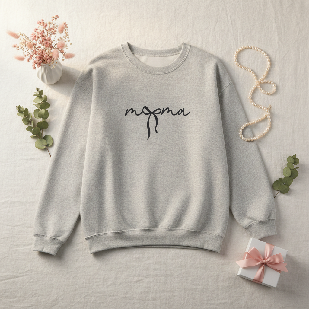 Mama Bow Crewneck Sweatshirt