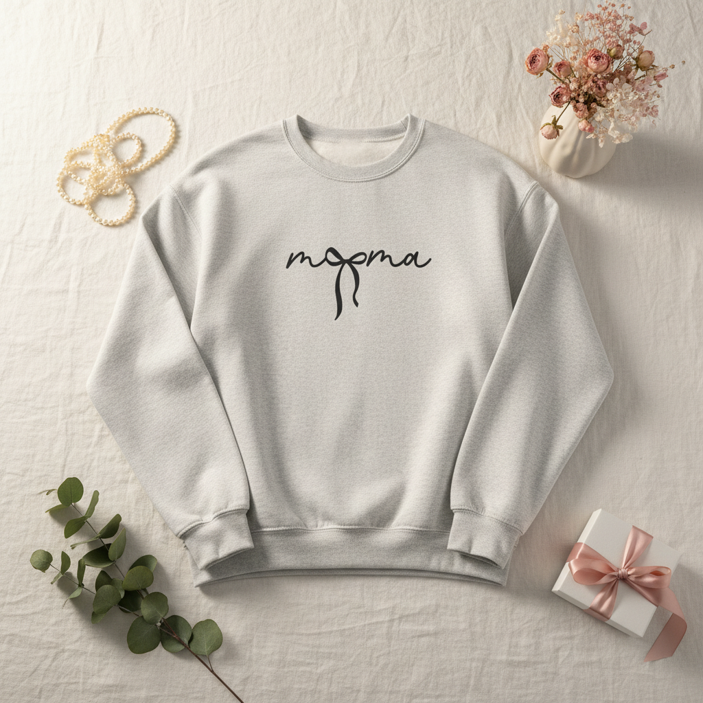 Mama Bow Crewneck Sweatshirt