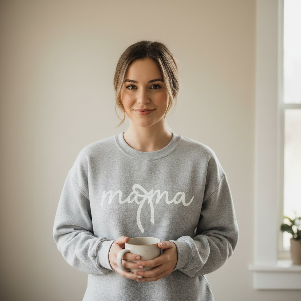 Mama Bow Crewneck Sweatshirt