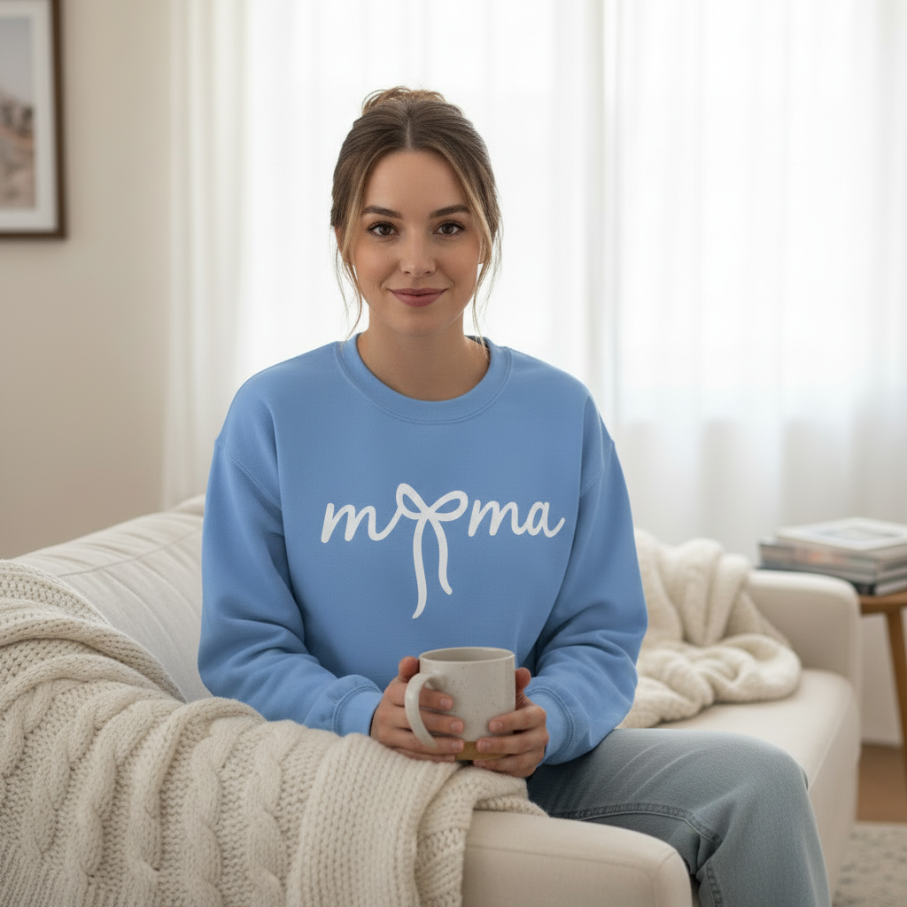 Mama Bow Crewneck Sweatshirt
