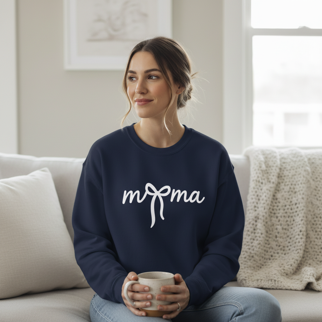 Mama Bow Crewneck Sweatshirt