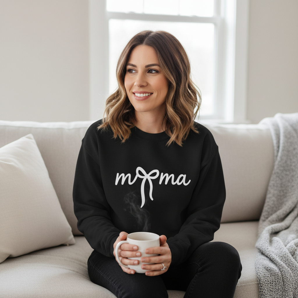 Mama Bow Crewneck Sweatshirt