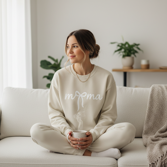 Mama Bow Crewneck Sweatshirt