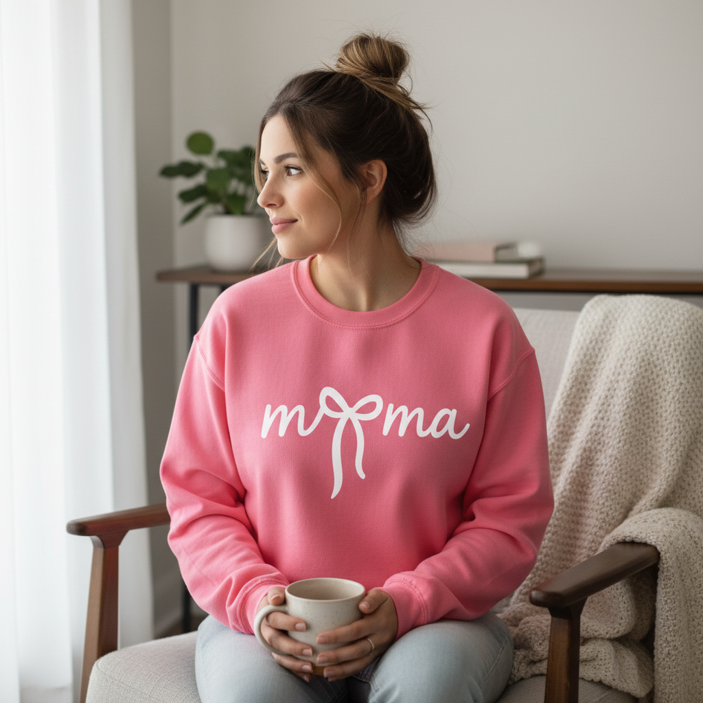 Mama Bow Crewneck Sweatshirt
