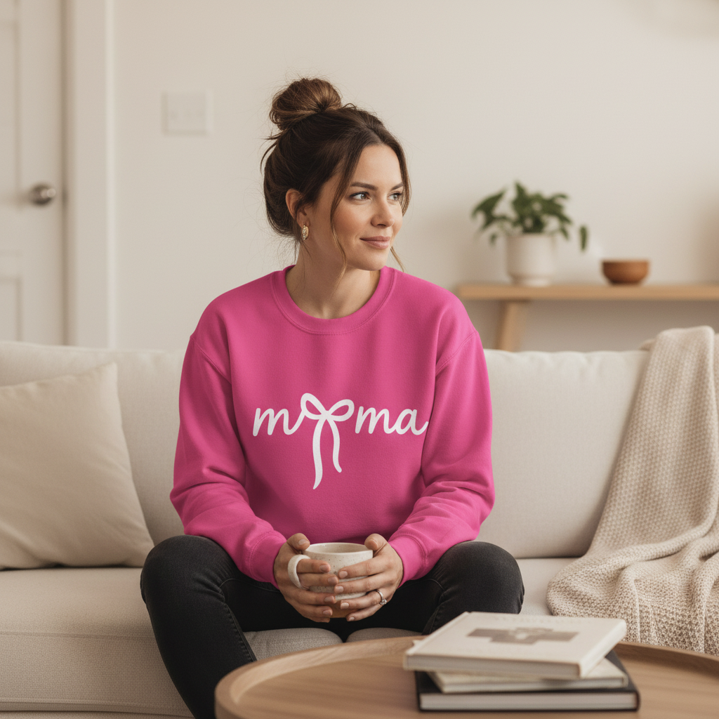 Mama Bow Crewneck Sweatshirt