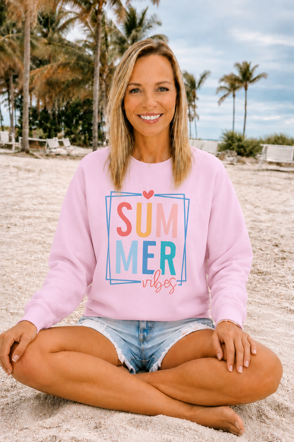 Summer Vibes Crewneck Sweatshirt