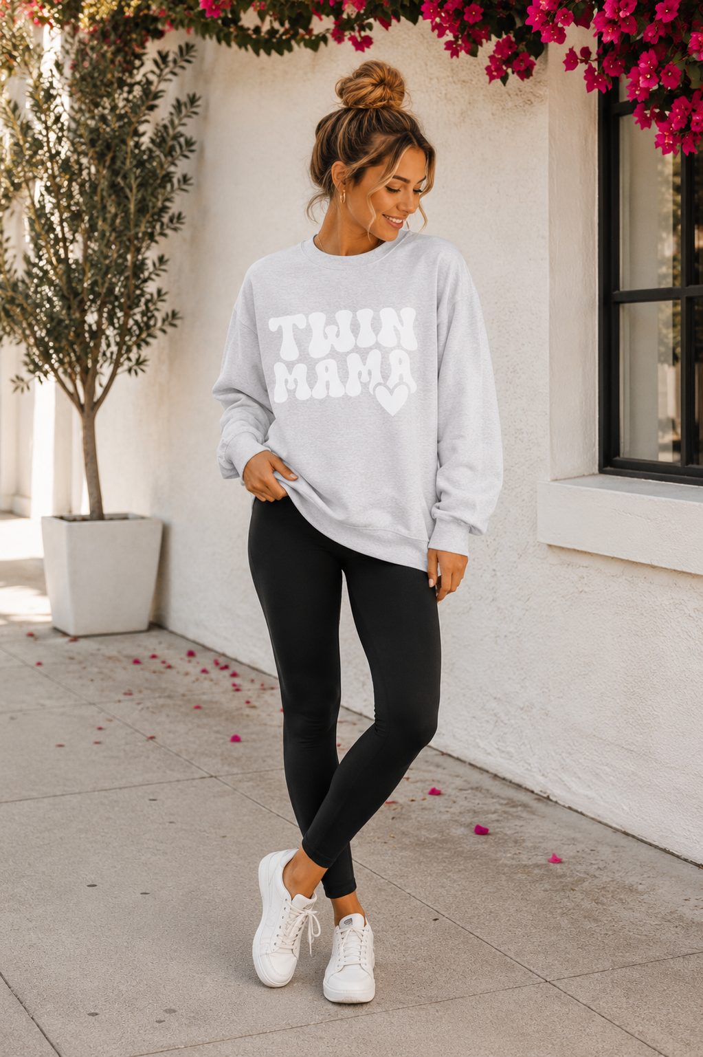 Twin Mama Crewneck Sweatshirt