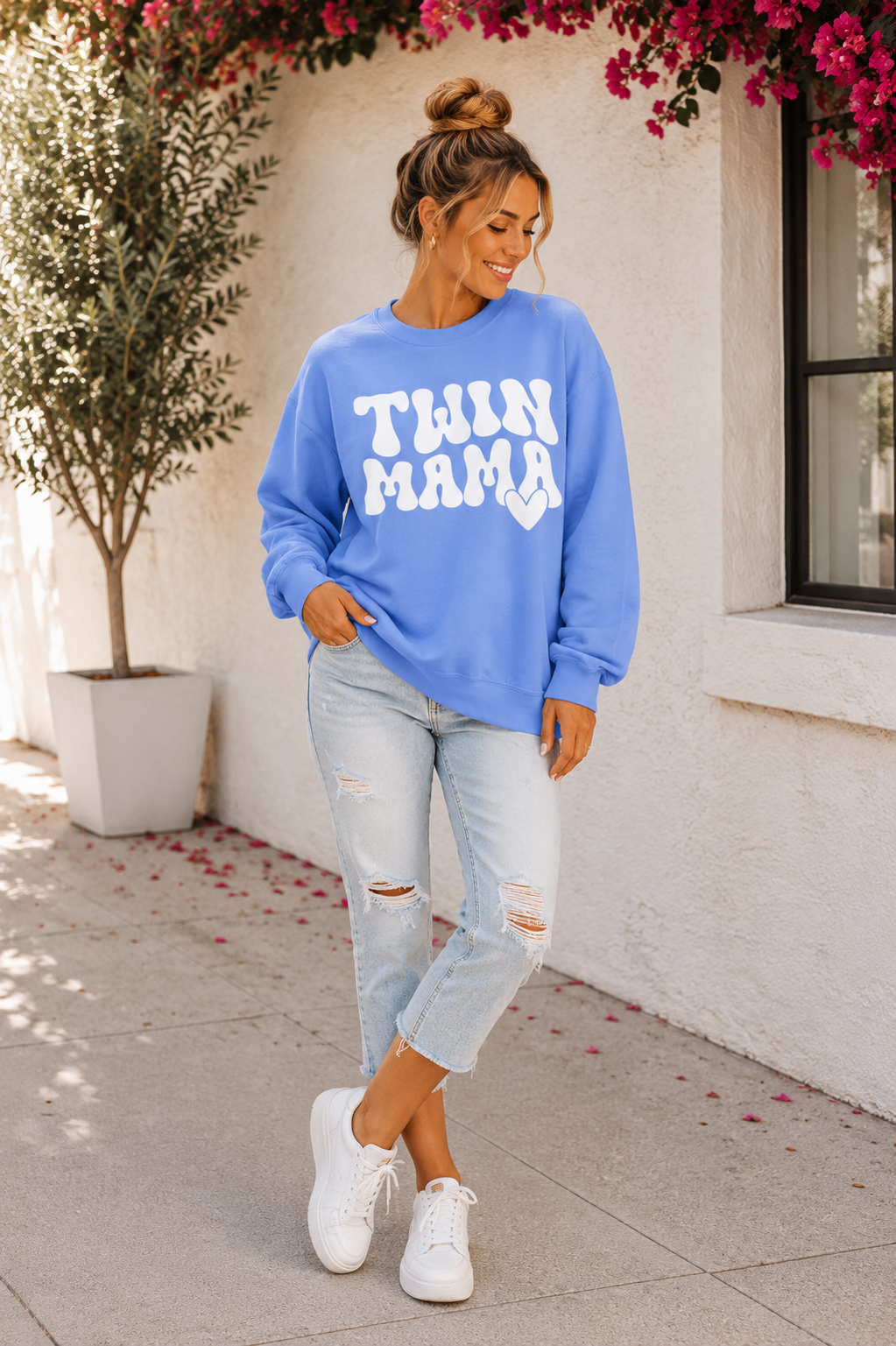 Twin Mama Crewneck Sweatshirt