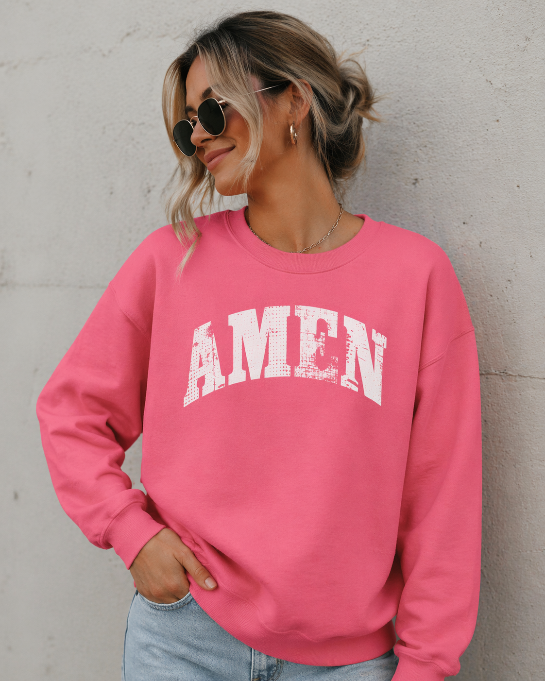Amen Graphic Crewneck Sweatshirt