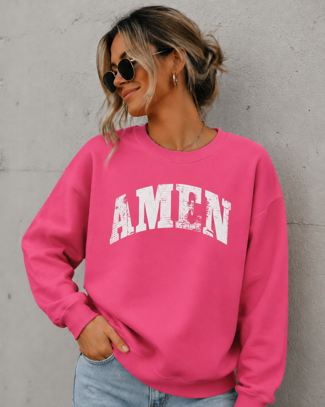 Amen Graphic Crewneck Sweatshirt