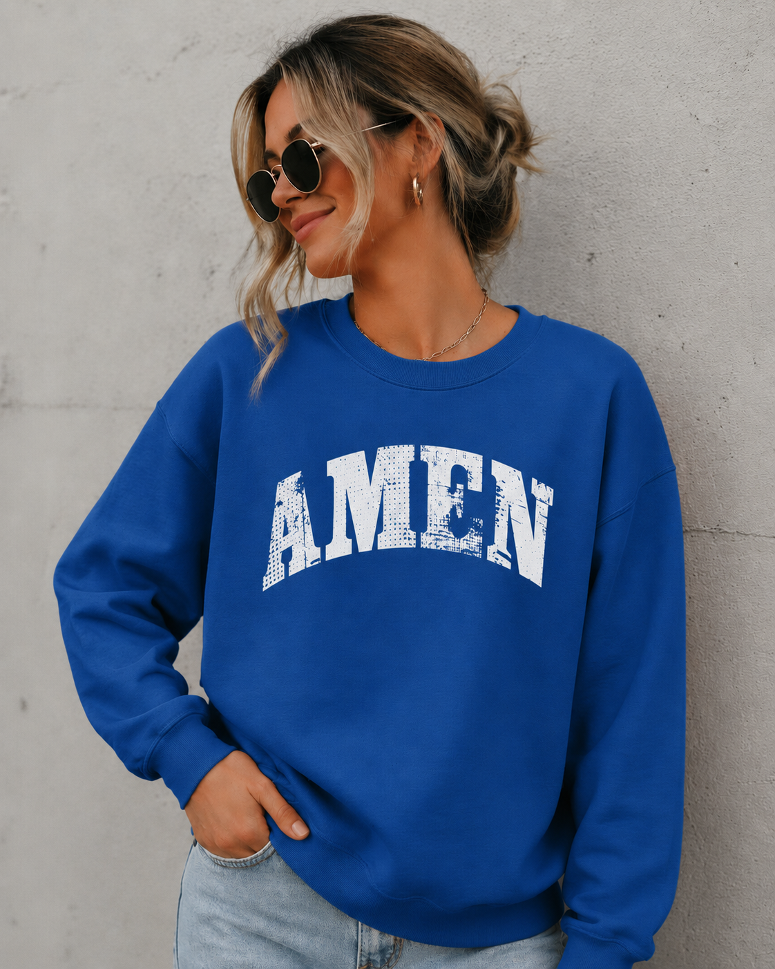 Amen Graphic Crewneck Sweatshirt