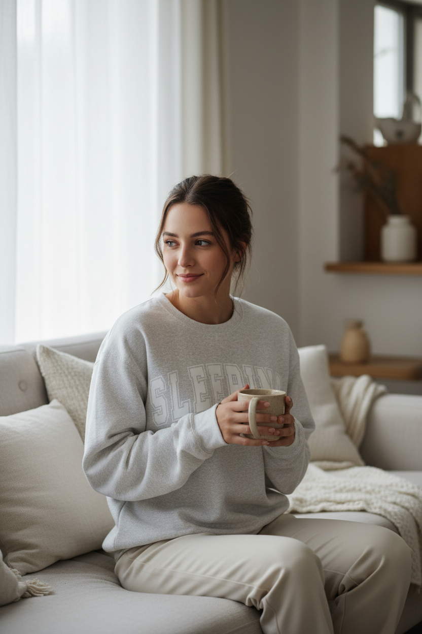 Sleeping Is My Favorite Sport Crewneck Sweatshirt