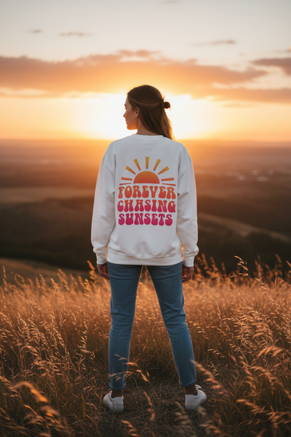 Forever Chasing Sunsets Graphic Sweatshirt
