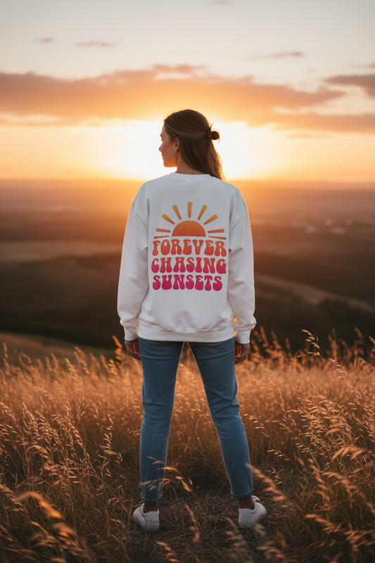 Forever Chasing Sunsets Graphic Sweatshirt