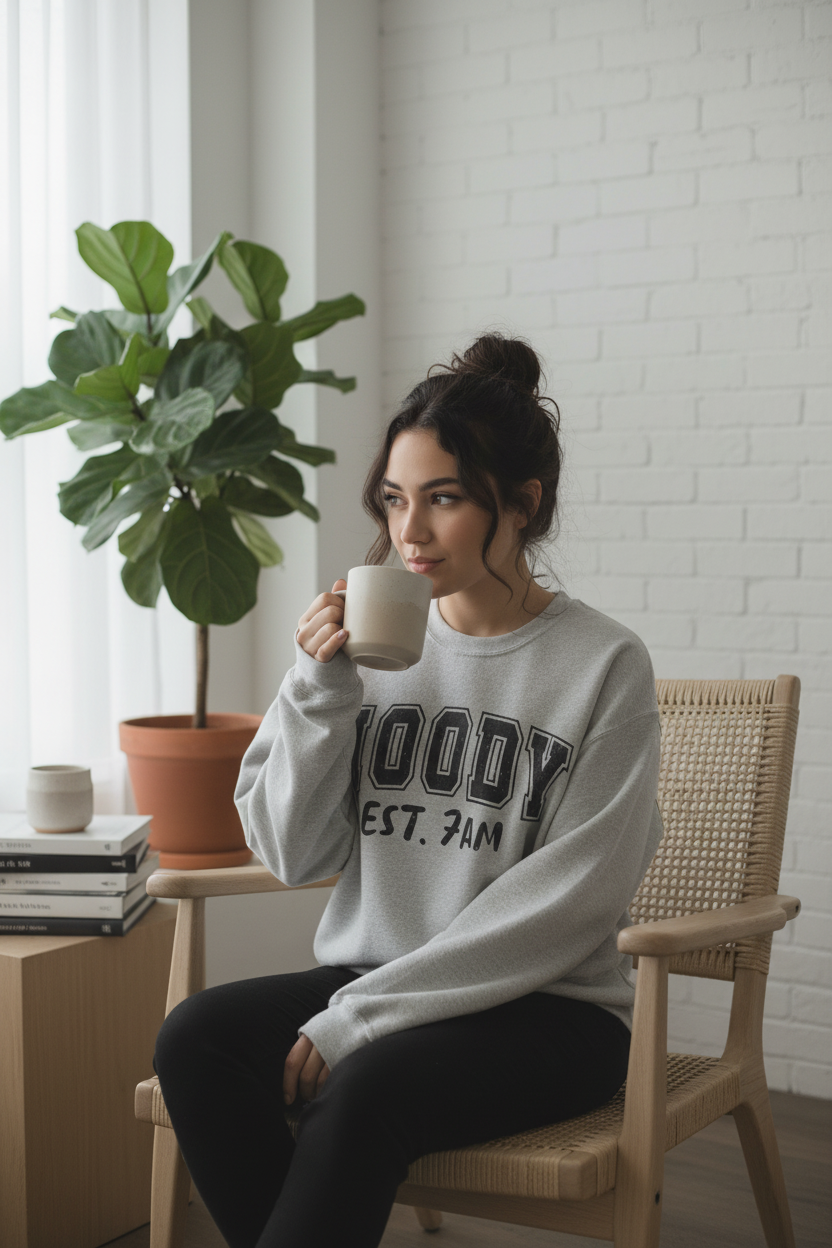 Moody Est. 7AM Crewneck Sweatshirt