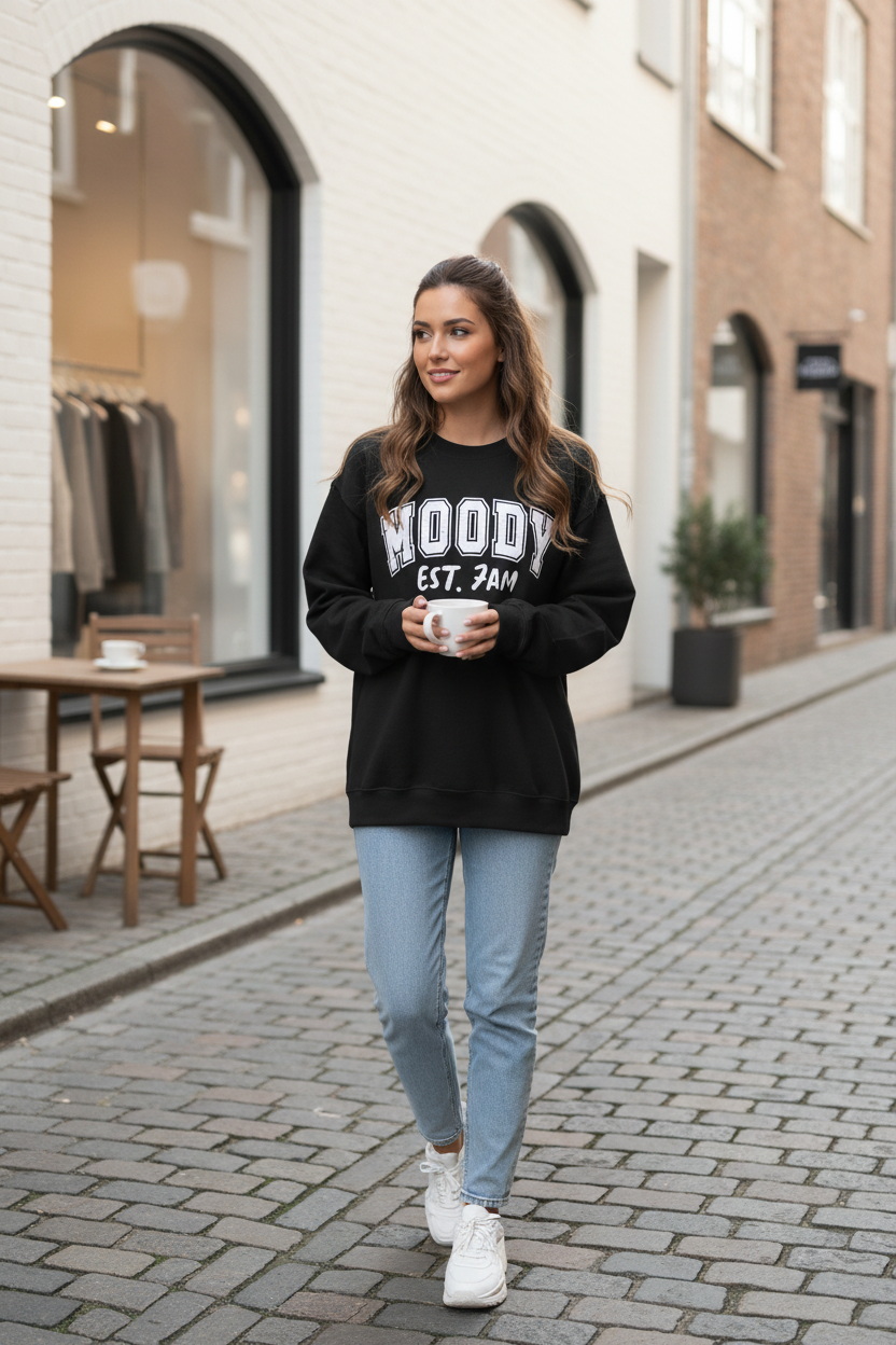 Moody Est. 7AM Crewneck Sweatshirt