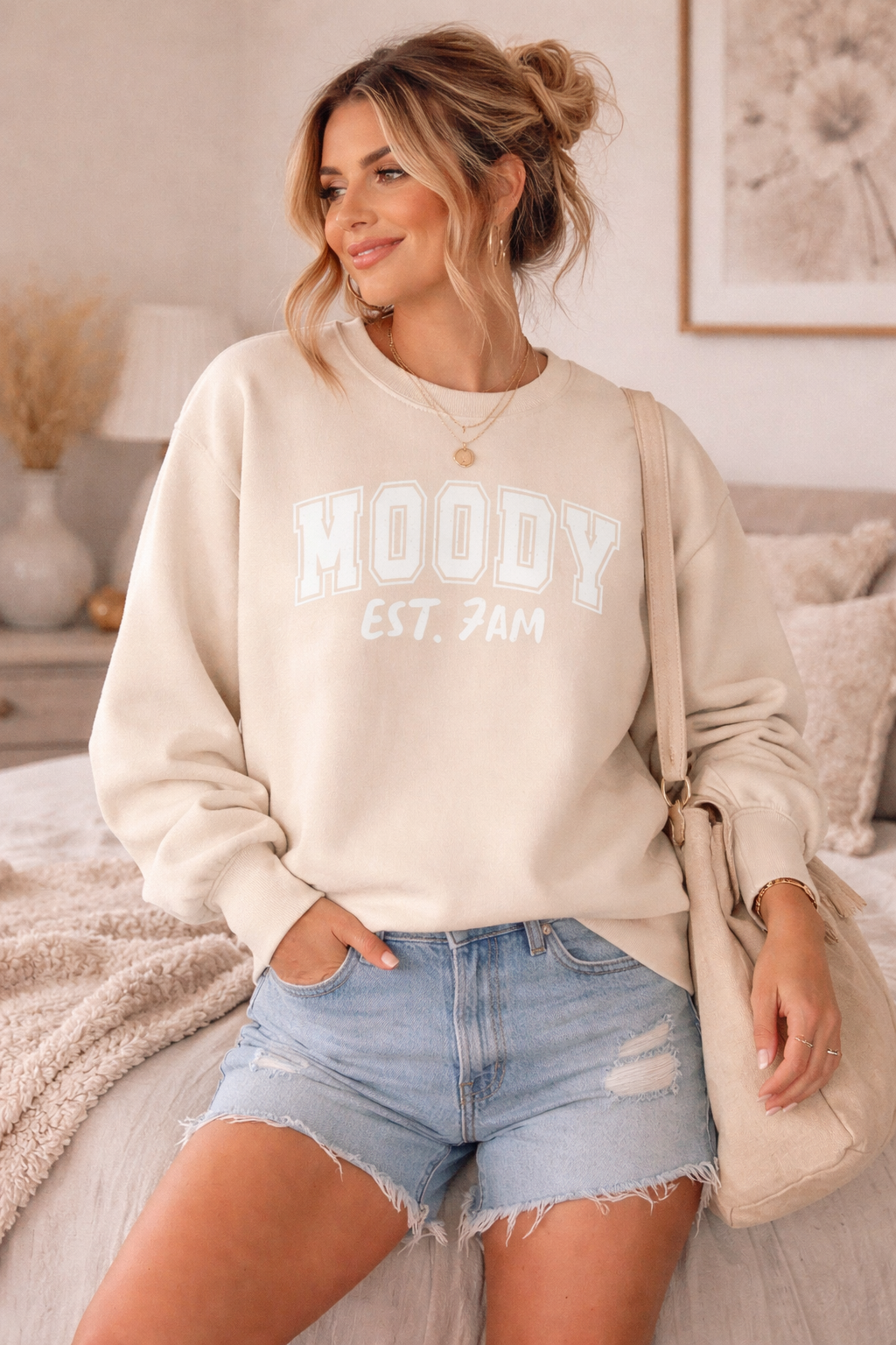 Moody Est. 7AM Crewneck Sweatshirt