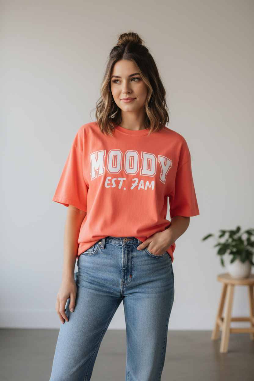 Moody Est. 7AM Graphic Tee