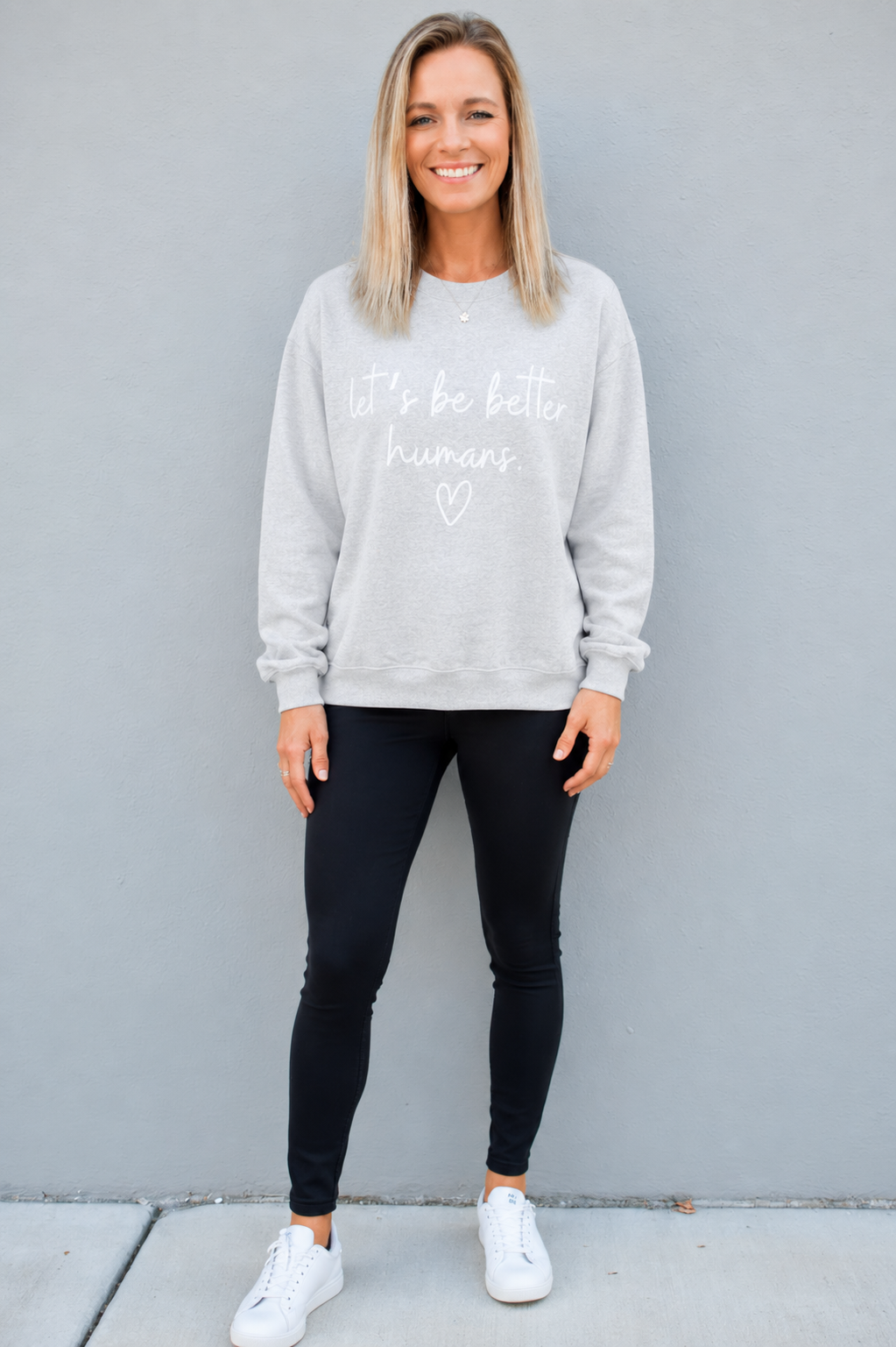 Let's Be Better Humans Crewneck Sweatshirt